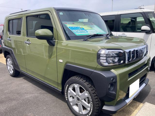 タフトGターボ クロムベンチャー15インチアルミホイール(シルバー塗装) オートレベリング機能付フルLEDヘッドランプ LEDフォグランプ 本革巻ステアリングホイール 本革巻インパネセンターシフト(静岡県)の中古車