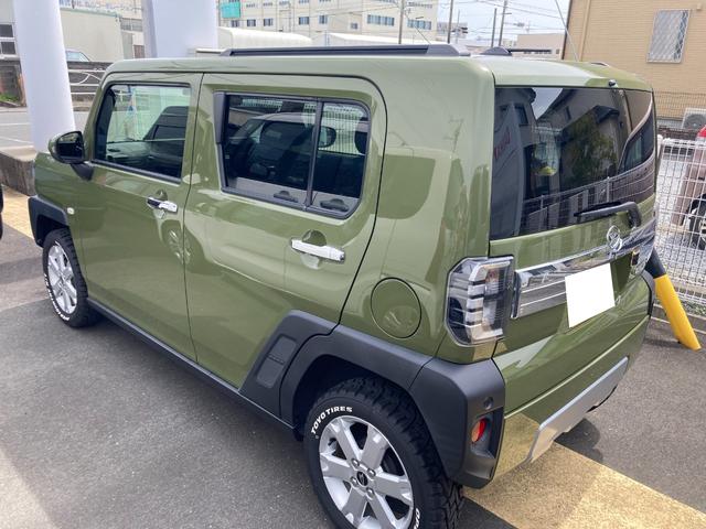 タフトGターボ クロムベンチャー15インチアルミホイール(シルバー塗装) オートレベリング機能付フルLEDヘッドランプ LEDフォグランプ 本革巻ステアリングホイール 本革巻インパネセンターシフト(静岡県)の中古車