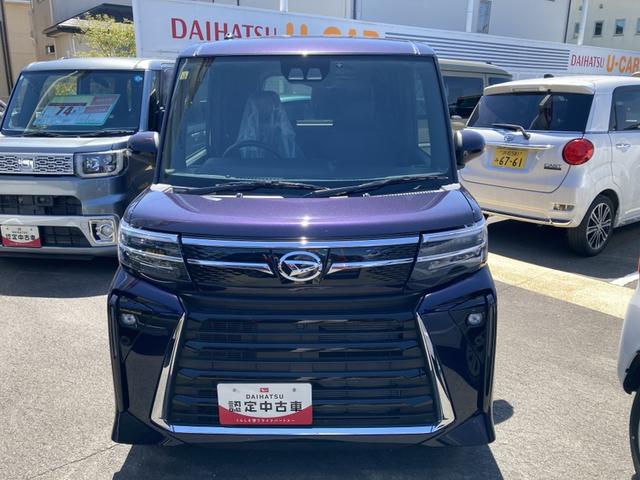 タントカスタムX14インチアルミホイール 大型エアロバンパー フルLEDヘッドランプ オート格納式カラードドアミラー 両側パワースライドドア キーフリーシステム プッシュボタンスタート(静岡県)の中古車