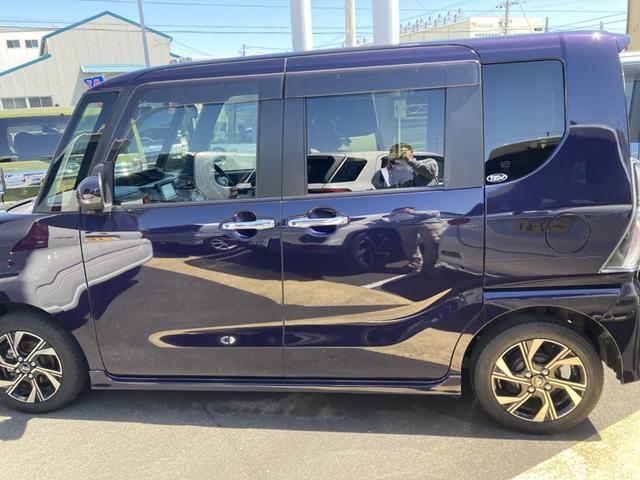 タントカスタムX14インチアルミホイール 大型エアロバンパー フルLEDヘッドランプ オート格納式カラードドアミラー 両側パワースライドドア キーフリーシステム プッシュボタンスタート(静岡県)の中古車