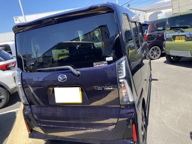 タントカスタムX14インチアルミホイール 大型エアロバンパー フルLEDヘッドランプ オート格納式カラードドアミラー 両側パワースライドドア キーフリーシステム プッシュボタンスタート(静岡県)の中古車