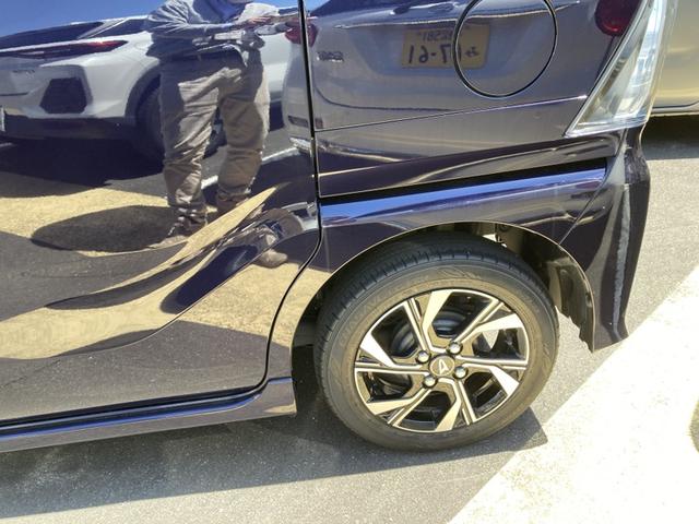 タントカスタムX14インチアルミホイール 大型エアロバンパー フルLEDヘッドランプ オート格納式カラードドアミラー 両側パワースライドドア キーフリーシステム プッシュボタンスタート(静岡県)の中古車