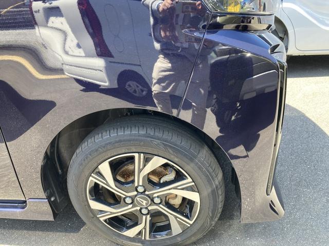 タントカスタムX14インチアルミホイール 大型エアロバンパー フルLEDヘッドランプ オート格納式カラードドアミラー 両側パワースライドドア キーフリーシステム プッシュボタンスタート(静岡県)の中古車