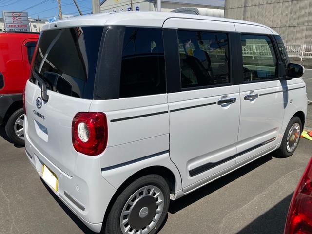 ムーヴキャンバスセオリーG14インチフルホイールキャップ LEDヘッドランプ LEDフォグランプ ホっとカップホルダー 両側パワースライドドア キーフリーシステム プッシュボタンスタート UVカットガラス(静岡県)の中古車