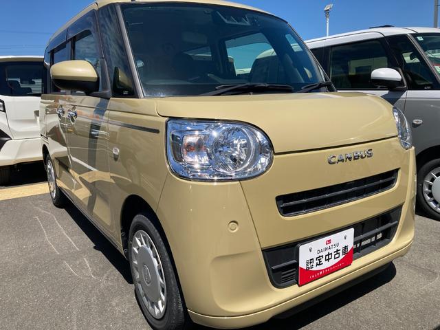 ムーヴキャンバスセオリーX14インチフルホイールキャップ キーフリーシステム プッシュボタンスタート UVカットガラス 両側パワースライドドア ハロゲンヘッドライト ラゲージアンダーボックス(静岡県)の中古車