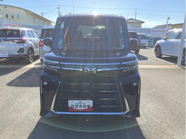 タントカスタムＲＳ１５インチアルミホイール　キーフリーシステム　プッシュボタンスタート　オートエアコン（プッシュ式）　フルＬＥＤヘッドランプ　オート格納式カラードドアミラー　本革巻ステアリングホイール（静岡県）の中古車