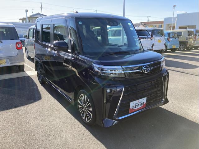 タントカスタムＲＳ１５インチアルミホイール　キーフリーシステム　プッシュボタンスタート　オートエアコン（プッシュ式）　フルＬＥＤヘッドランプ　オート格納式カラードドアミラー　本革巻ステアリングホイール（静岡県）の中古車