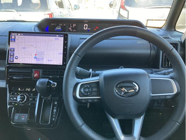 タントカスタムＲＳ１５インチアルミホイール　キーフリーシステム　プッシュボタンスタート　オートエアコン（プッシュ式）　フルＬＥＤヘッドランプ　オート格納式カラードドアミラー　本革巻ステアリングホイール（静岡県）の中古車