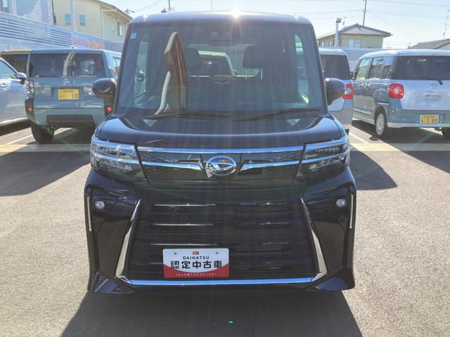 タントカスタムＲＳ１５インチアルミホイール　キーフリーシステム　プッシュボタンスタート　オートエアコン（プッシュ式）　フルＬＥＤヘッドランプ　オート格納式カラードドアミラー　本革巻ステアリングホイール（静岡県）の中古車