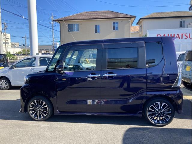 タントカスタムＲＳ１５インチアルミホイール　キーフリーシステム　プッシュボタンスタート　オートエアコン（プッシュ式）　フルＬＥＤヘッドランプ　オート格納式カラードドアミラー　本革巻ステアリングホイール（静岡県）の中古車