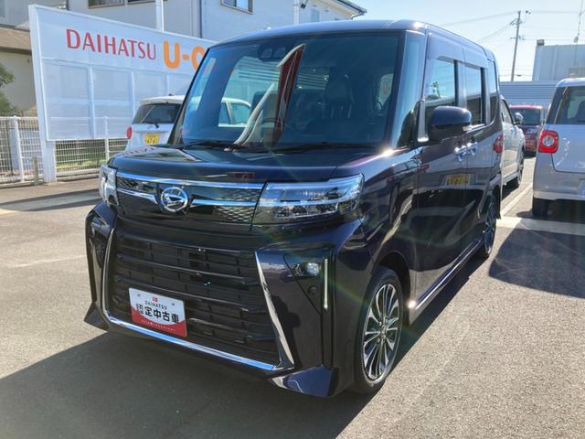 タントカスタムＲＳ１５インチアルミホイール　キーフリーシステム　プッシュボタンスタート　オートエアコン（プッシュ式）　フルＬＥＤヘッドランプ　オート格納式カラードドアミラー　本革巻ステアリングホイール（静岡県）の中古車
