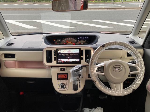ムーヴキャンバスＧホワイトアクセントリミテッド　ＳＡIII１４インチフルホイールキャップ　ＬＥＤヘッドランプ　キーフリーシステム　両側パワースライドドア　オートエアコン（プッシュ式）　オートライト（静岡県）の中古車