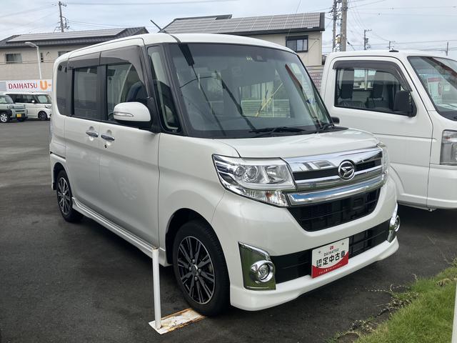 タントカスタムＸ　トップエディションＳＡII１４インチアルミホイール　キーフリーシステム　パワースライドドア（左側）　オートエアコン（プッシュ式）　ＬＥＤヘッドランプ（静岡県）の中古車