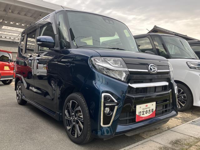 タントカスタムＸ１４インチアルミホイール　大型エアロバンパー　フルＬＥＤヘッドランプ　オート格納式カラードドアミラー　両側パワースライドドア　キーフリーシステム　プッシュボタンスタート（静岡県）の中古車