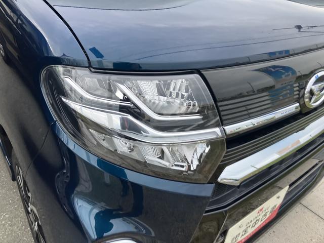タントカスタムＸ１４インチアルミホイール　大型エアロバンパー　フルＬＥＤヘッドランプ　オート格納式カラードドアミラー　両側パワースライドドア　キーフリーシステム　プッシュボタンスタート（静岡県）の中古車