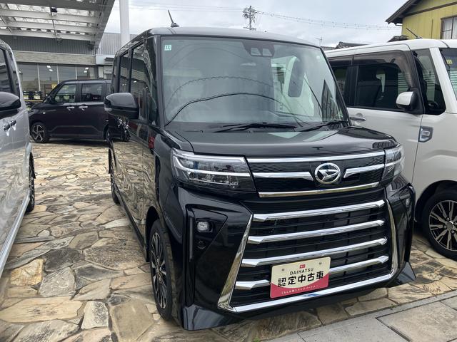 タントカスタムＲＳ１５インチアルミホイール　キーレスエントリー　プッシュボタンスタート　オートエアコン（プッシュ式）　フルＬＥＤヘッドランプ　オート格納式カラードドアミラー　本革巻ステアリングホイール（静岡県）の中古車