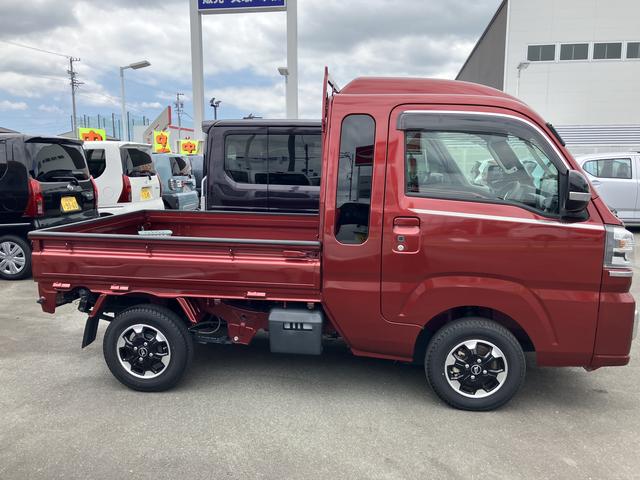 ハイゼットトラックジャンボエクストラＬＥＤヘッドランプ　シートスライド＆リクライニング機構　荷台ステップ　オーバーヘッドシェルフ　マニュアルエアコン　コーナーセンサー（静岡県）の中古車