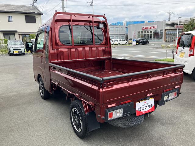 ハイゼットトラックジャンボエクストラＬＥＤヘッドランプ　シートスライド＆リクライニング機構　荷台ステップ　オーバーヘッドシェルフ　マニュアルエアコン　コーナーセンサー（静岡県）の中古車