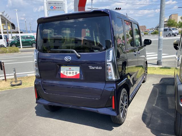 タントカスタムＲＳ１５インチアルミホイール　キーフリーシステム　プッシュボタンスタート　オートエアコン（プッシュ式）　フルＬＥＤヘッドランプ　オート格納式カラードドアミラー　本革巻ステアリングホイール（静岡県）の中古車