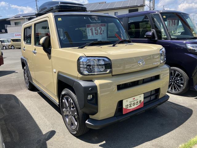 タフトＧターボ１５インチアルミホイール　オートレベリング機能付フルＬＥＤヘッドランプ　ＬＥＤフォグランプ　本革巻ステアリングホイール　本革巻インパネセンターシフト　ＴＦＴカラーマルチインフォメーションディスプレイ（静岡県）の中古車