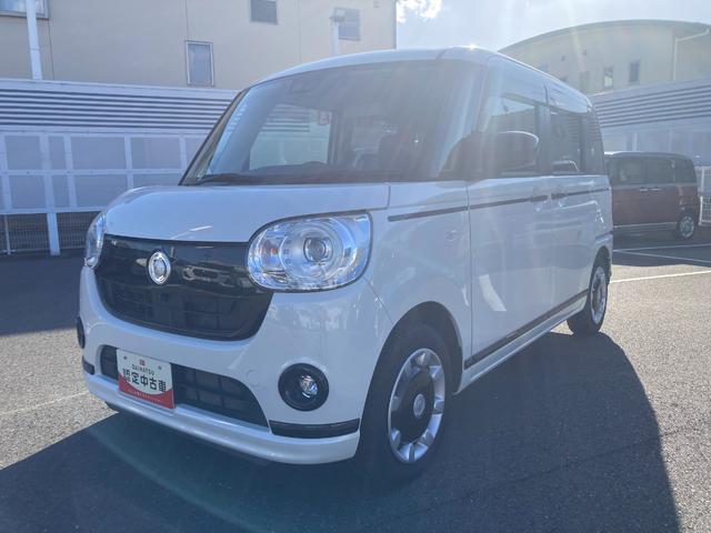 ムーヴキャンバスＧブラックアクセントＶＳ　ＳＡIII１４インチフルホイールキャップ　ＬＥＤヘッドランプ　キーフリーシステム　両側パワースライドドア　オートエアコン（プッシュ式）　オートライト　置きラクボックス（静岡県）の中古車