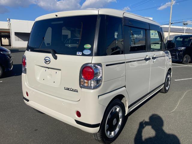 ムーヴキャンバスＧブラックアクセントＶＳ　ＳＡIII１４インチフルホイールキャップ　ＬＥＤヘッドランプ　キーフリーシステム　両側パワースライドドア　オートエアコン（プッシュ式）　オートライト　置きラクボックス（静岡県）の中古車