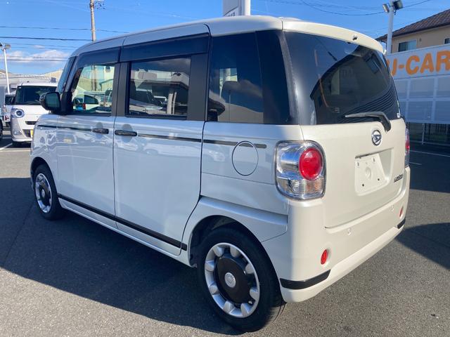 ムーヴキャンバスＧブラックアクセントＶＳ　ＳＡIII１４インチフルホイールキャップ　ＬＥＤヘッドランプ　キーフリーシステム　両側パワースライドドア　オートエアコン（プッシュ式）　オートライト　置きラクボックス（静岡県）の中古車