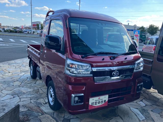 ハイゼットトラックジャンボエクストラLEDヘッドランプ シートスライド&リクライニング機構 荷台ステップ オーバーヘッドシェルフ マニュアルエアコン コーナーセンサー(静岡県)の中古車