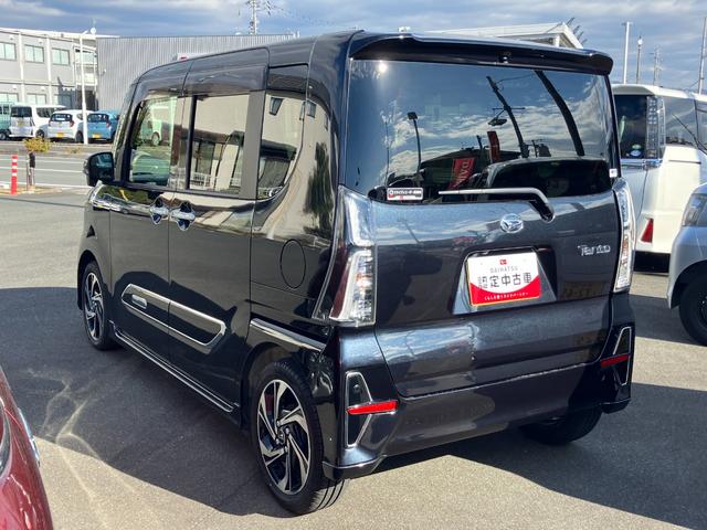 タントカスタムRSスタイルセレクション15インチアルミホイール 大型エアロバンパー フルLEDヘッドランプ オート格納式カラードドアミラー 革巻ステアリングホイール 両側パワースライドドア(静岡県)の中古車