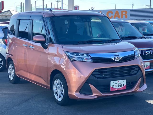 トールＧターボ　ＳＡIIIキーフリーシステム　プッシュボタンスタート　オートエアコン（プッシュ式）　両側パワースライドドア　マルチインフォメーションディスプレイ	フルホイールキャップ（静岡県）の中古車