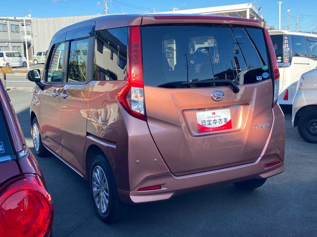 トールＧターボ　ＳＡIIIキーフリーシステム　プッシュボタンスタート　オートエアコン（プッシュ式）　両側パワースライドドア　マルチインフォメーションディスプレイ	フルホイールキャップ（静岡県）の中古車