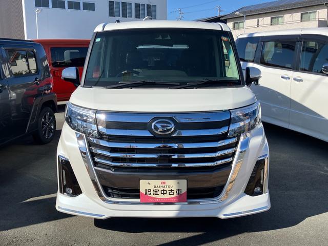 トールカスタムG ターボLEDヘッドランプ キーフリーシステム プッシュボタンスタート オートエアコン(プッシュ式) 両側パワースライドドア マルチインフォメーションディスプレイ(静岡県)の中古車