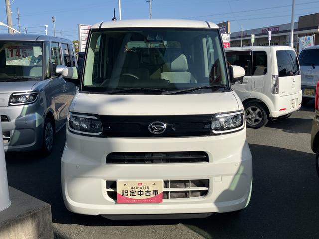 タントスローパーＸ　ターンシート仕様１４インチフルホイールキャップ　フルＬＥＤヘッドランプ　オート格納式カラードドアミラー　左側パワースライドドア　ＴＦＴカラーマルチインフォメーションディスプレイ　フルファブリックシート（静岡県）の中古車