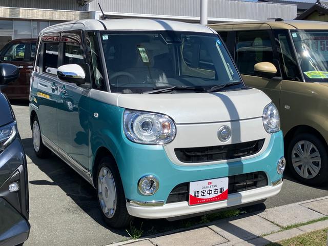 ムーヴキャンバスＧメイクアップＶＳ　ＳＡIII１４インチフルホイールキャップ　ＬＥＤヘッドランプ　キーフリーシステム　両側パワースライドドア　オートエアコン（プッシュ式）　オートライト　置きラクボックス（静岡県）の中古車