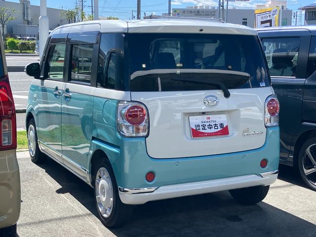 ムーヴキャンバスＧメイクアップＶＳ　ＳＡIII１４インチフルホイールキャップ　ＬＥＤヘッドランプ　キーフリーシステム　両側パワースライドドア　オートエアコン（プッシュ式）　オートライト　置きラクボックス（静岡県）の中古車