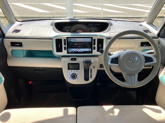 ムーヴキャンバスＧメイクアップＶＳ　ＳＡIII１４インチフルホイールキャップ　ＬＥＤヘッドランプ　キーフリーシステム　両側パワースライドドア　オートエアコン（プッシュ式）　オートライト　置きラクボックス（静岡県）の中古車