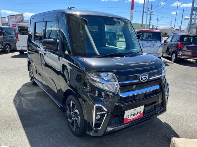 タントカスタムＸ１４インチアルミホイール　大型エアロバンパー　フルＬＥＤヘッドランプ　オート格納式カラードドアミラー　両側パワースライドドア　キーフリーシステム　プッシュボタンスタート（静岡県）の中古車