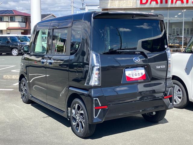 タントカスタムＸ１４インチアルミホイール　大型エアロバンパー　フルＬＥＤヘッドランプ　オート格納式カラードドアミラー　両側パワースライドドア　キーフリーシステム　プッシュボタンスタート（静岡県）の中古車