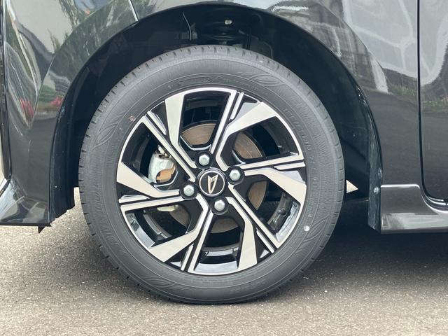 タントカスタムX14インチアルミホイール 大型エアロバンパー フルLEDヘッドランプ オート格納式カラードドアミラー 両側パワースライドドア キーフリーシステム プッシュボタンスタート(静岡県)の中古車