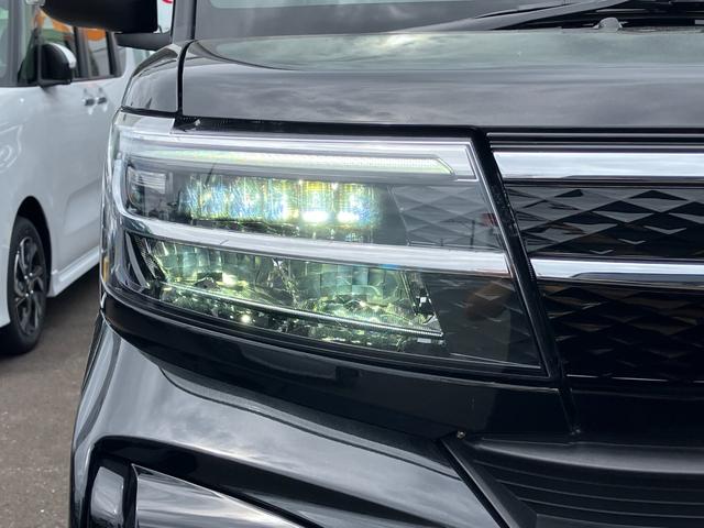 タントカスタムX14インチアルミホイール 大型エアロバンパー フルLEDヘッドランプ オート格納式カラードドアミラー 両側パワースライドドア キーフリーシステム プッシュボタンスタート(静岡県)の中古車
