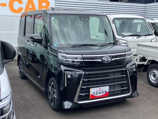タントカスタムX14インチアルミホイール 大型エアロバンパー フルLEDヘッドランプ オート格納式カラードドアミラー 両側パワースライドドア キーフリーシステム プッシュボタンスタート(静岡県)の中古車