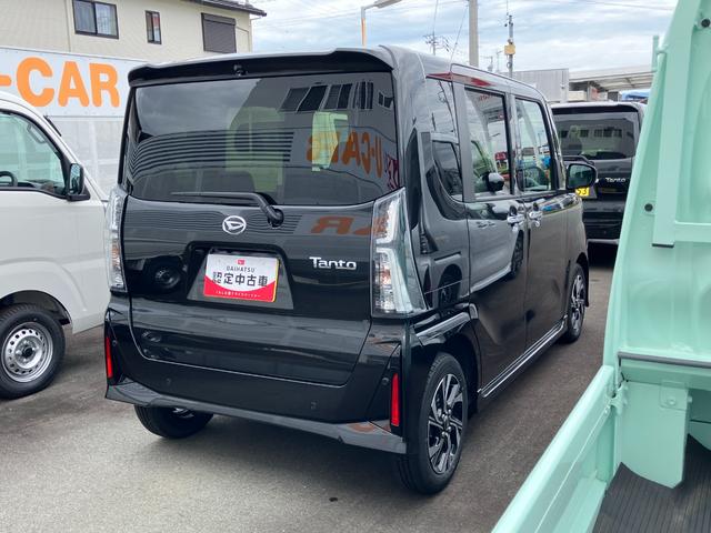 タントカスタムX14インチアルミホイール 大型エアロバンパー フルLEDヘッドランプ オート格納式カラードドアミラー 両側パワースライドドア キーフリーシステム プッシュボタンスタート(静岡県)の中古車
