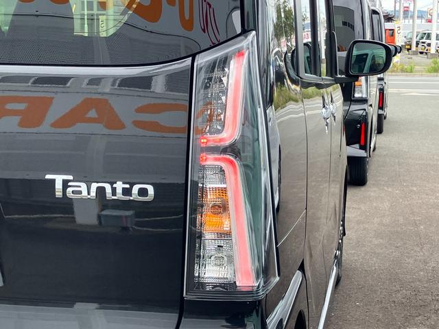 タントカスタムX14インチアルミホイール 大型エアロバンパー フルLEDヘッドランプ オート格納式カラードドアミラー 両側パワースライドドア キーフリーシステム プッシュボタンスタート(静岡県)の中古車
