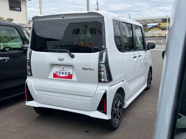 タントカスタムX14インチアルミホイール 大型エアロバンパー フルLEDヘッドランプ オート格納式カラードドアミラー 両側パワースライドドア キーフリーシステム プッシュボタンスタート(静岡県)の中古車