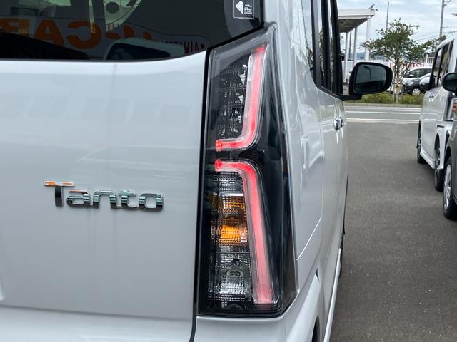 タントカスタムX14インチアルミホイール 大型エアロバンパー フルLEDヘッドランプ オート格納式カラードドアミラー 両側パワースライドドア キーフリーシステム プッシュボタンスタート(静岡県)の中古車