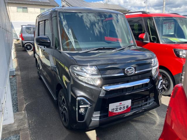 タントカスタムＸ１４インチアルミホイール　大型エアロバンパー　フルＬＥＤヘッドランプ　オート格納式カラードドアミラー　両側パワースライドドア　キーフリーシステム　プッシュボタンスタート（静岡県）の中古車