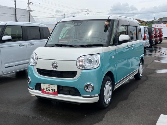 ムーヴキャンバスＧメイクアップＶＳ　ＳＡIII１４インチフルホイールキャップ　ＬＥＤヘッドランプ　キーフリーシステム　両側パワースライドドア　オートエアコン（プッシュ式）　オートライト　置きラクボックス（静岡県）の中古車