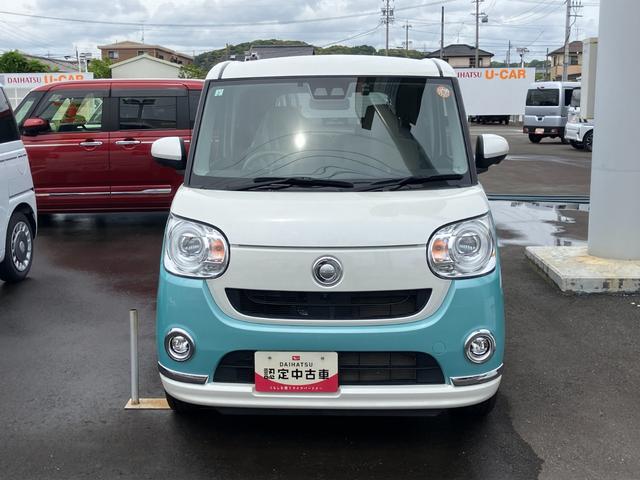 ムーヴキャンバスＧメイクアップＶＳ　ＳＡIII１４インチフルホイールキャップ　ＬＥＤヘッドランプ　キーフリーシステム　両側パワースライドドア　オートエアコン（プッシュ式）　オートライト　置きラクボックス（静岡県）の中古車