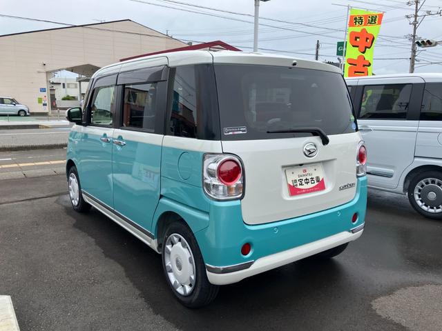 ムーヴキャンバスＧメイクアップＶＳ　ＳＡIII１４インチフルホイールキャップ　ＬＥＤヘッドランプ　キーフリーシステム　両側パワースライドドア　オートエアコン（プッシュ式）　オートライト　置きラクボックス（静岡県）の中古車