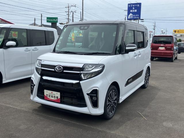 タントカスタムＲＳセレクション１５インチアルミホイール　大型エアロバンパー　フルＬＥＤヘッドランプ　オート格納式カラードドアミラー　本革巻ステアリングホイール　キーフリーシステム　プッシュボタンスタート（静岡県）の中古車